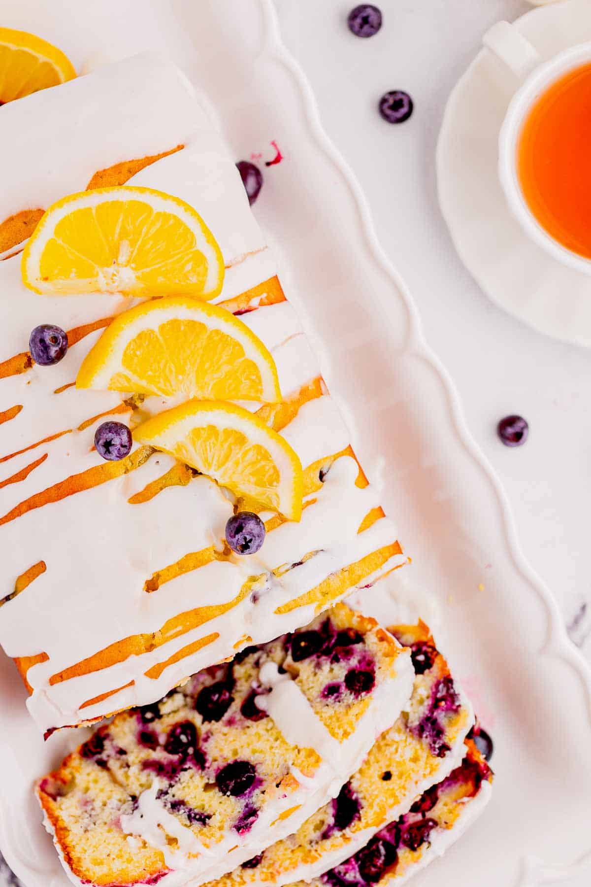 Lemon Blueberry Loaf is a delicious baked treat that combines the tangy flavor of lemons with the sweet burst of blueberries and is perfect for serving at brunch or as a dessert.