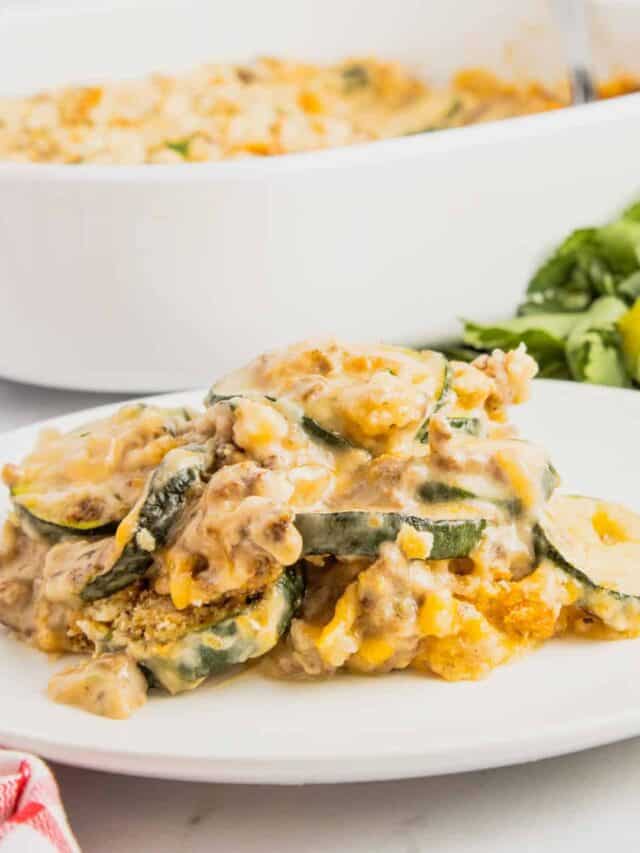 How to Make Zucchini Casserole with Ground Beef THIS IS NOT DIET FOOD