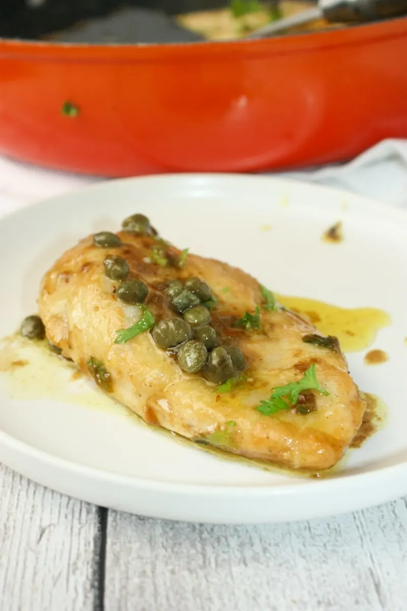 chicken piccata on a plate