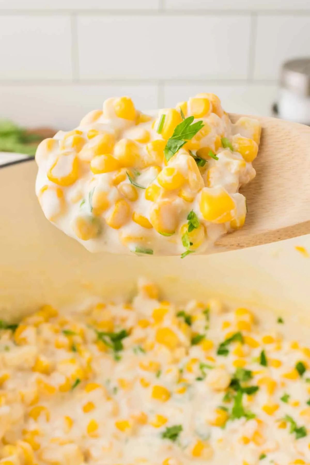 Creamed Corn with Cream Cheese is a rich and flavourful side dish recipe perfect for holiday dinners.