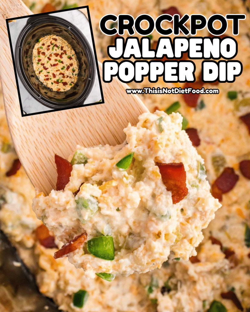 🌶️🧀 Crock‑Pot Jalape&ntilde;o Popper Dip &ndash; Easy Slow Cooker Appetizer Recipe 🍲
Creamy Crock‑Pot Jalape&ntilde;o Popper Dip loaded with spicy jalape&ntilde;os, rich cream cheese, melty cheddar & Monterey Jack cheese, smoky bacon, and savory seasonings &mdash; slow‑cooked to gooey perfection! The ultimate party appetizer, game day dip, tailgate snack, easy crock pot recipe, and cheesy dip everyone will rave about. Save this jalape&ntilde;o popper dip recipe, slow cooker dip, bacon cheese dip, hot party dip, and tap for the full step‑by‑step photos & tips on This Is Not Diet Food! ❤️
#crockpotdip #jalapenopopperdip #slowcookerdip #cheesydip #partyfood #gamedayrecipes #appetizerideas #easyrecipes #thisisnotdietfood
