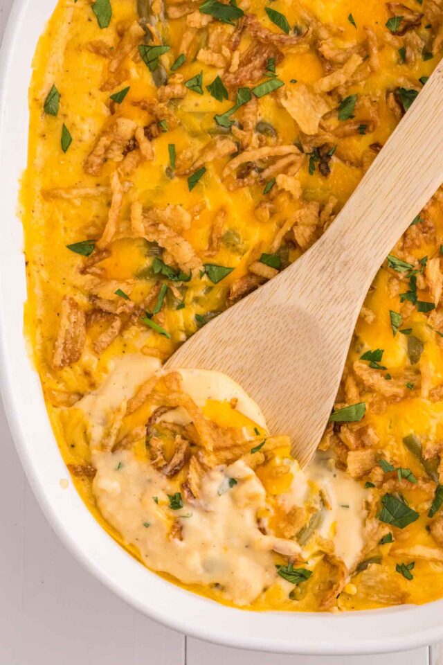 Green Bean Casserole with Velveeta THIS IS NOT DIET FOOD