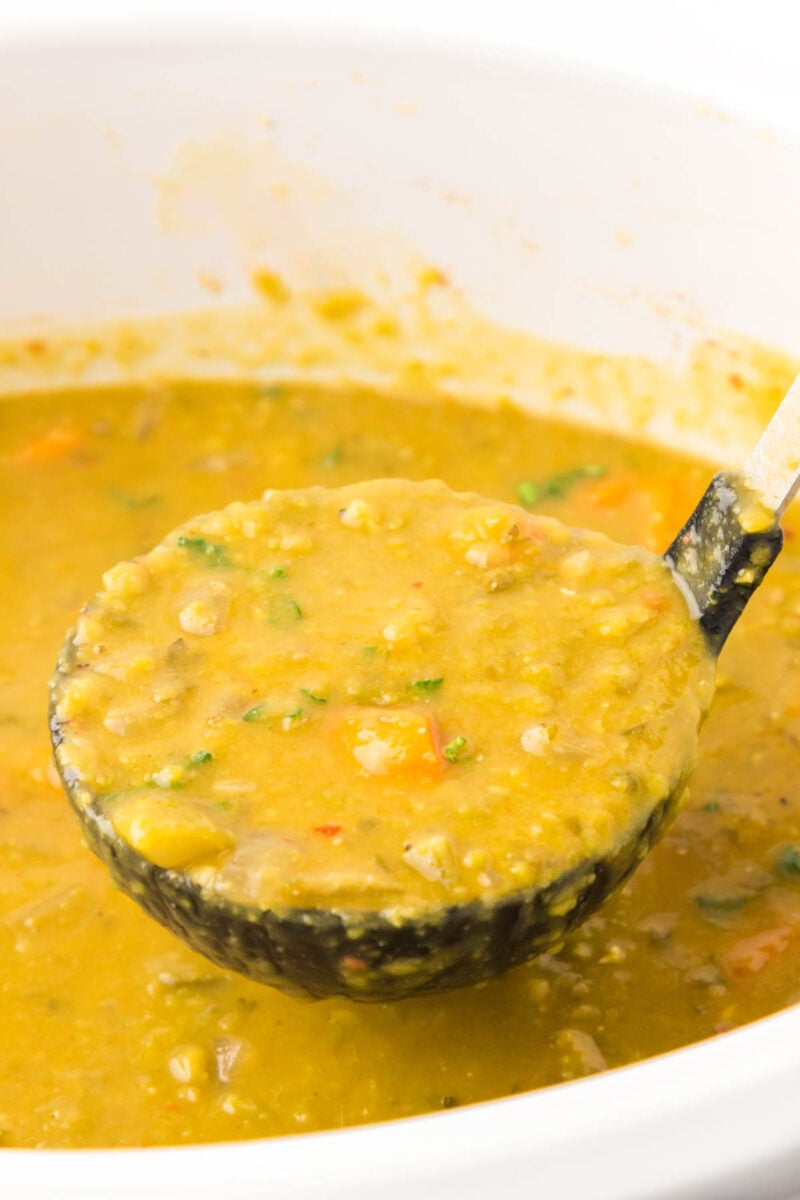 Crock Pot Split Pea Soup Vegetarian THIS IS NOT DIET FOOD