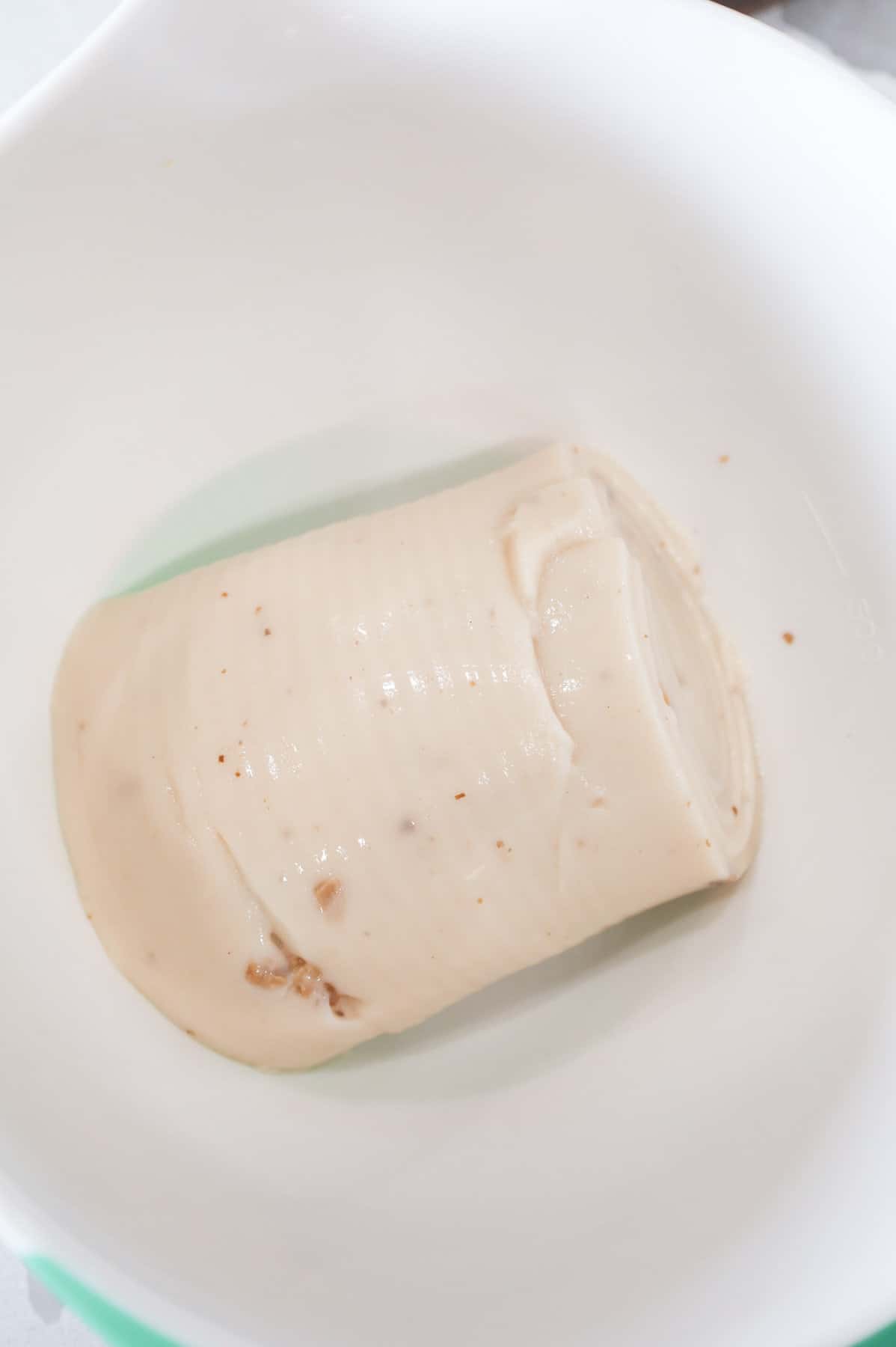 cream of mushroom soup in a mixing bowl