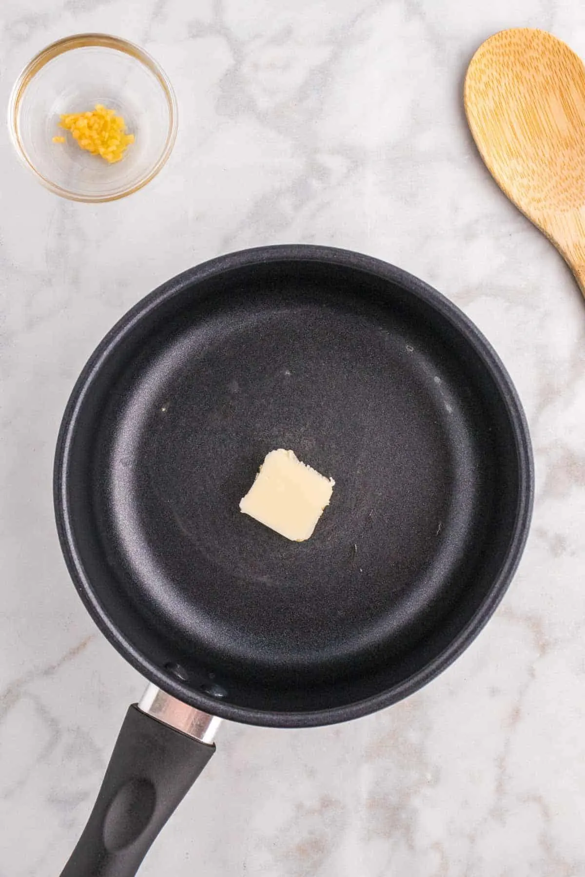 butter in a saucepan