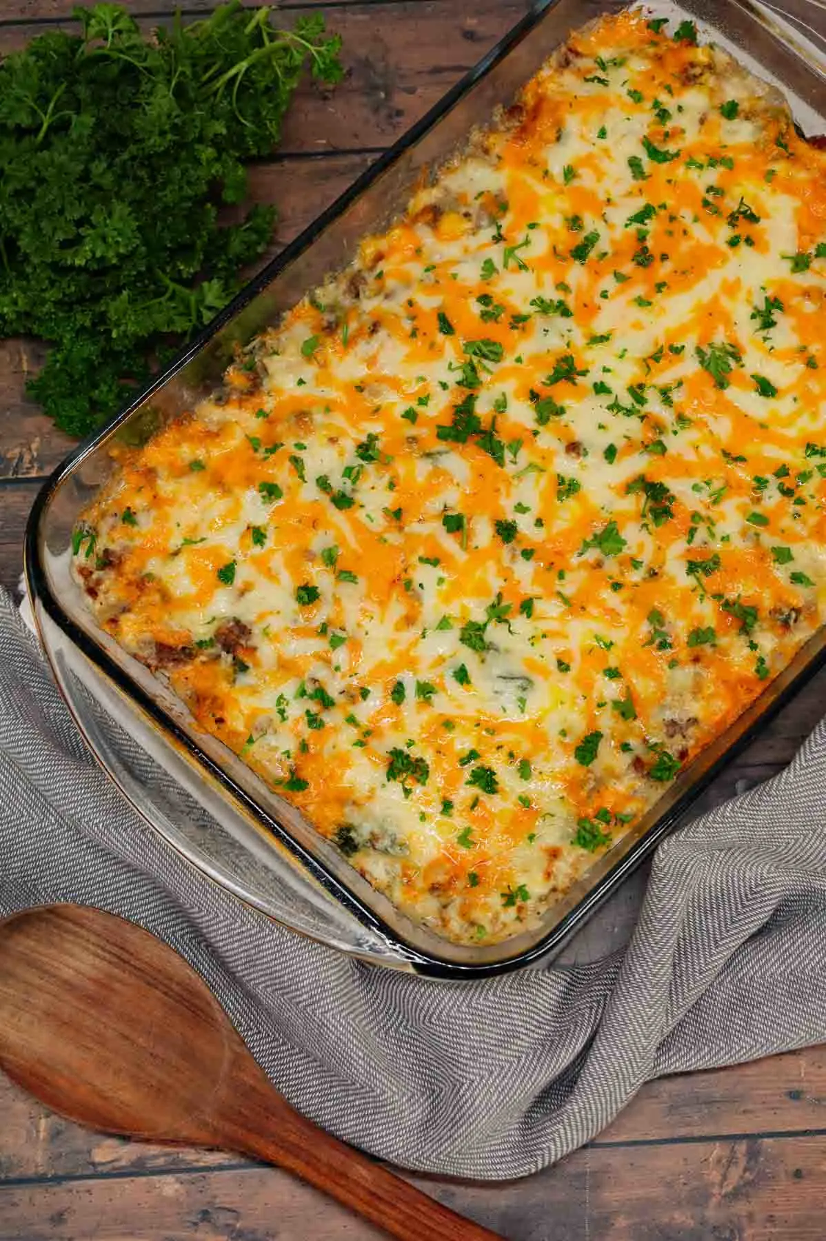 Cheesy Hamburger Rice Casserole - THIS IS NOT DIET FOOD
