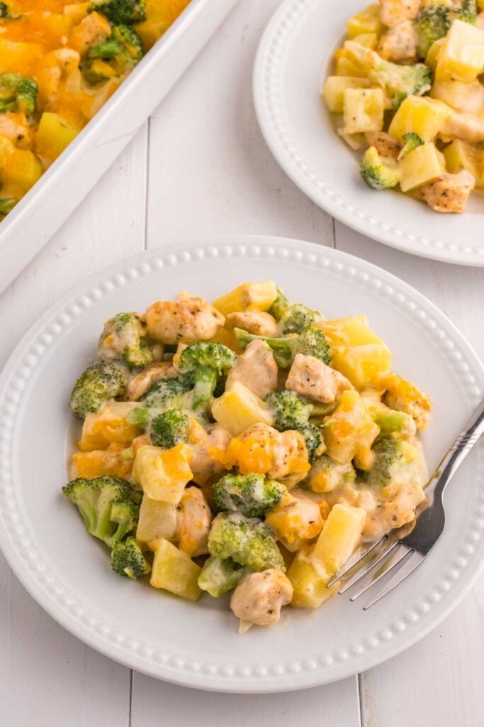 Garlic Butter Chicken with Roasted Broccoli and Potatoes