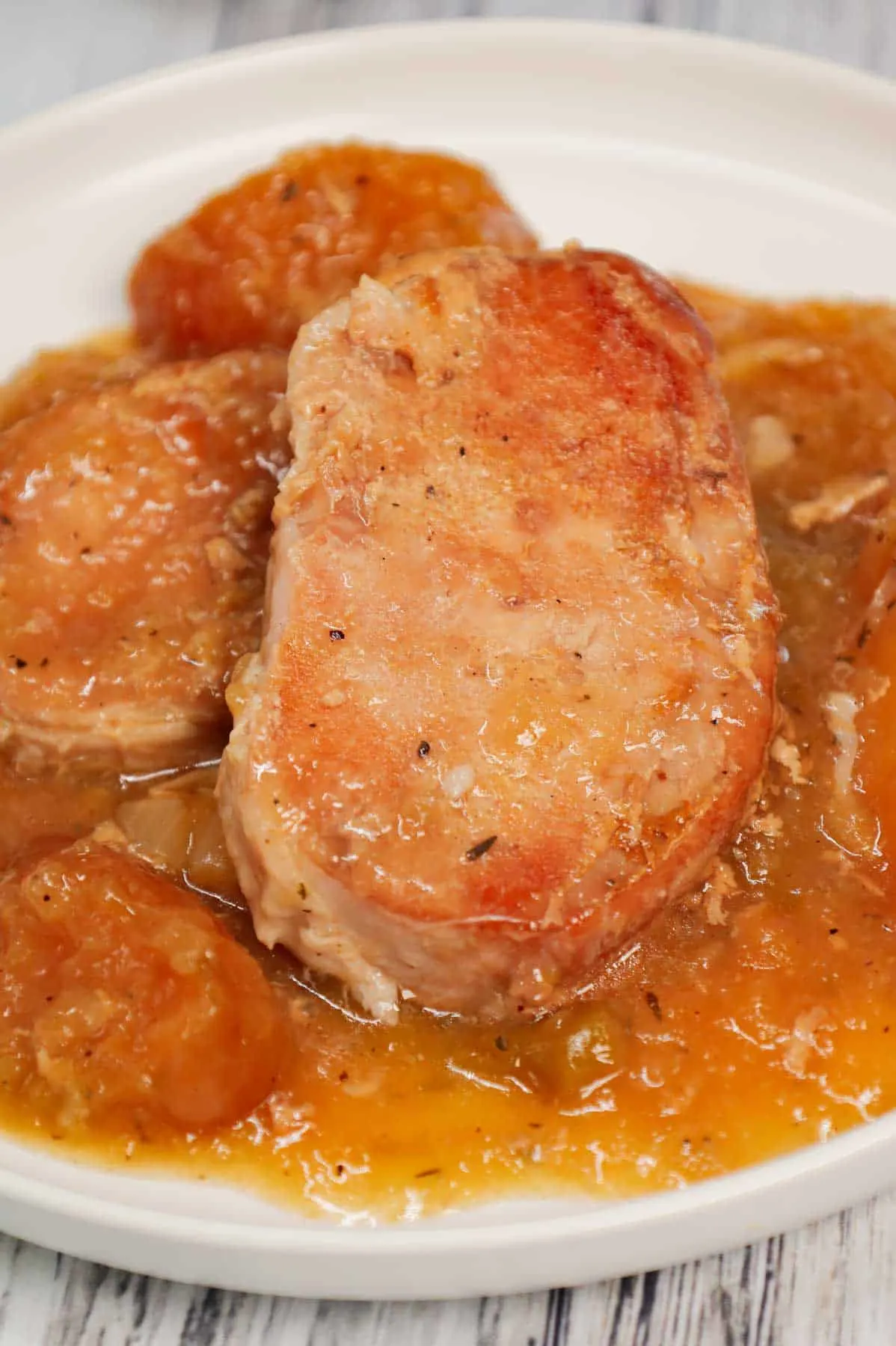 Crock Pot Apple Pork Chops THIS IS NOT DIET FOOD