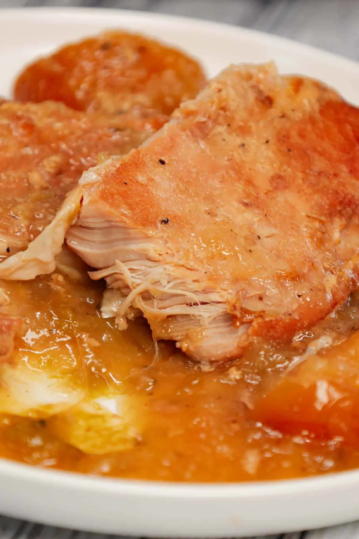 Crock Pot Apple Pork Chops - THIS IS NOT DIET FOOD