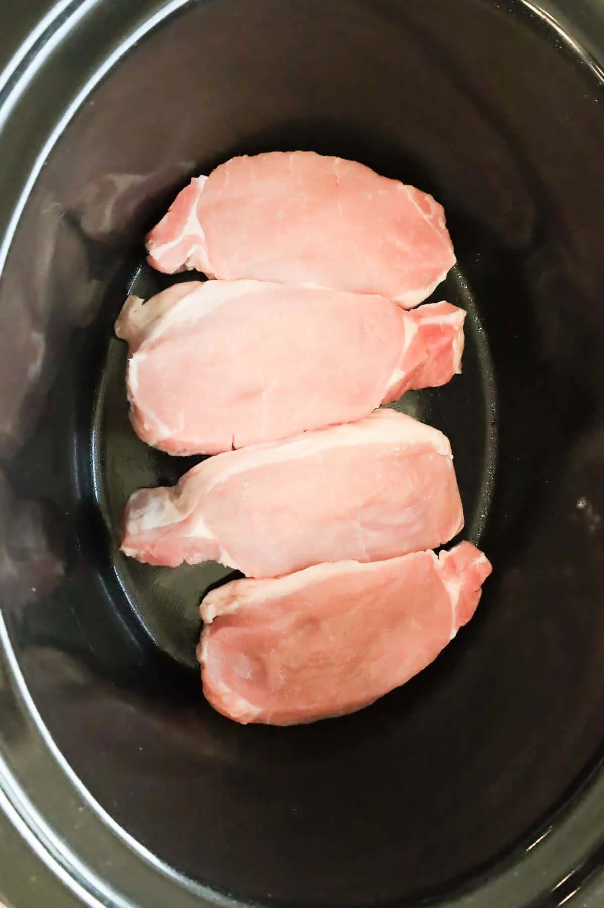 boneless pork chops in a Crock Pot