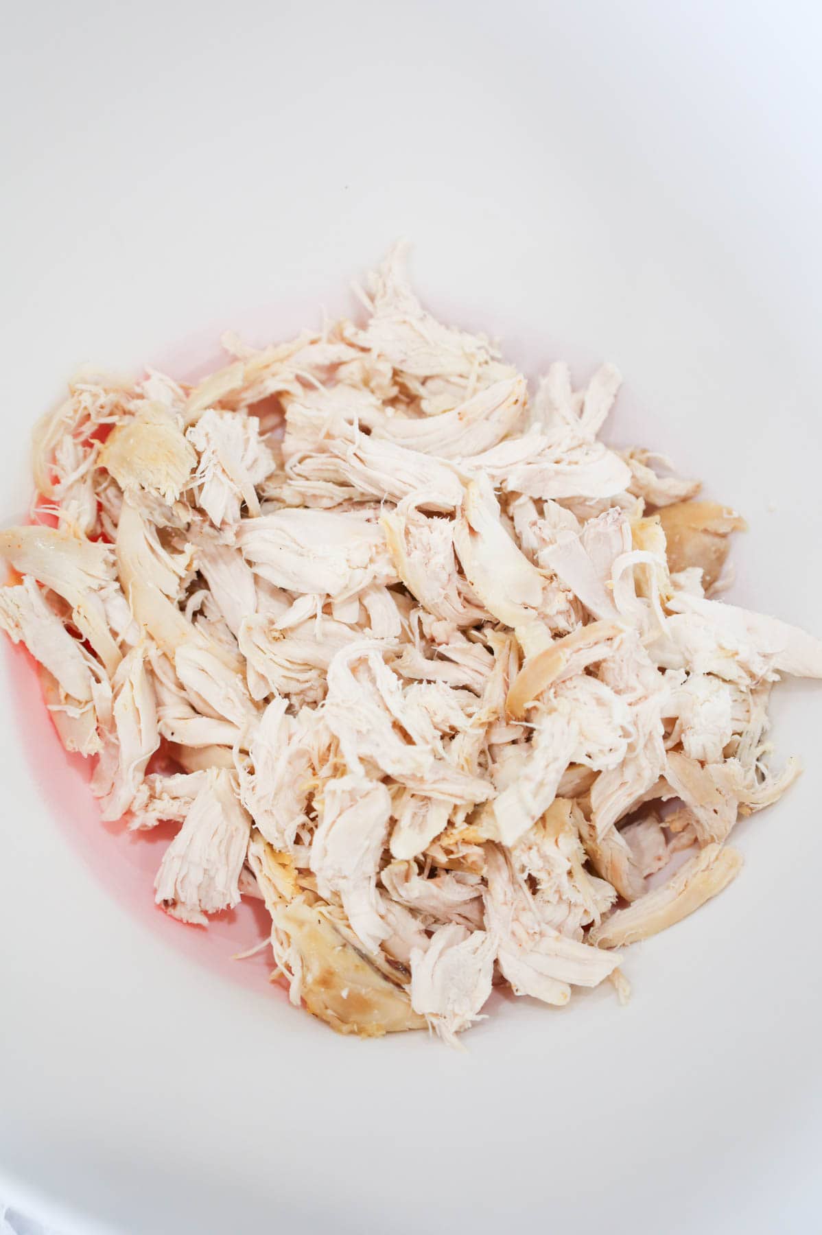 shredded rotisserie chicken a bowl