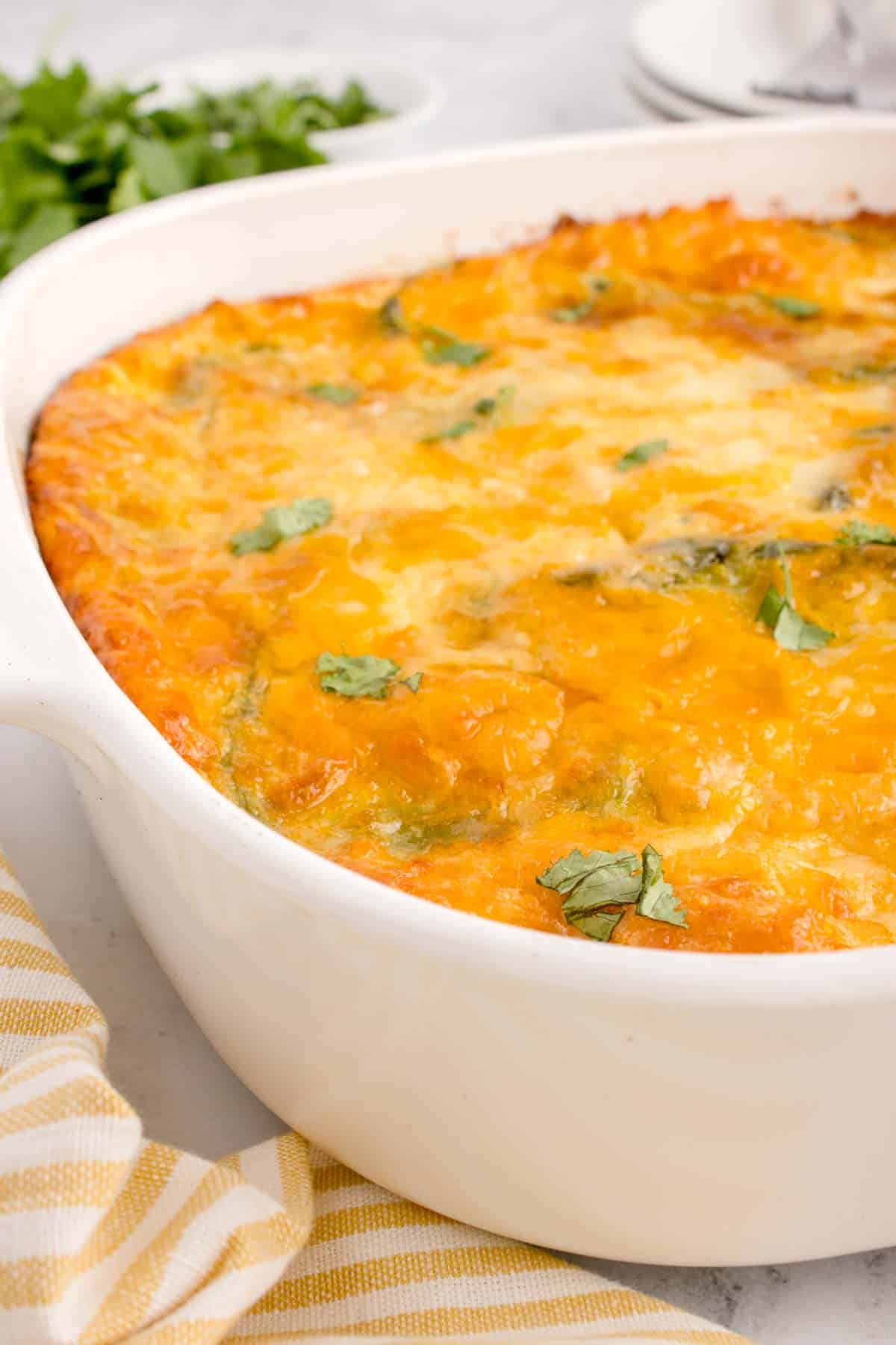 Chile Relleno Casserole is a delicious and comforting Mexican-inspired dish that captures the flavors of traditional chiles rellenos in an easy-to-make casserole form.