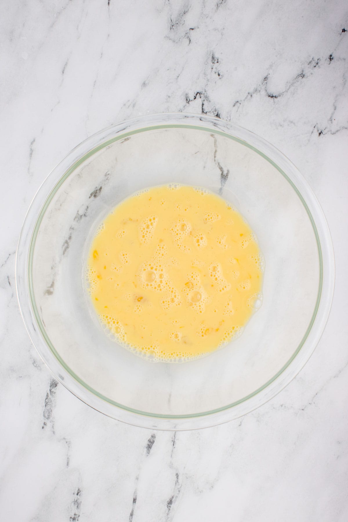 egg and milk mixture in a bowl