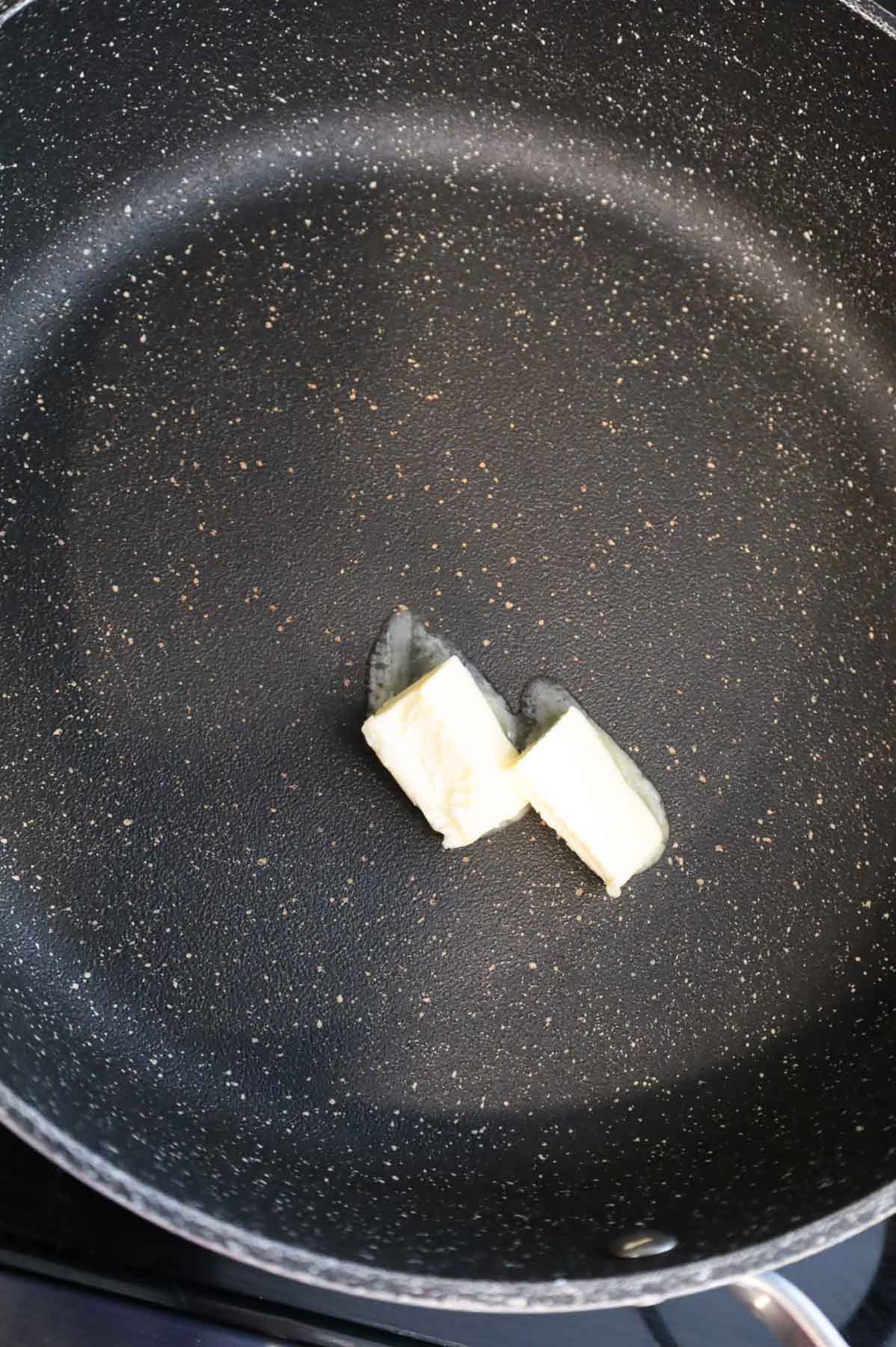 butter in a skillet