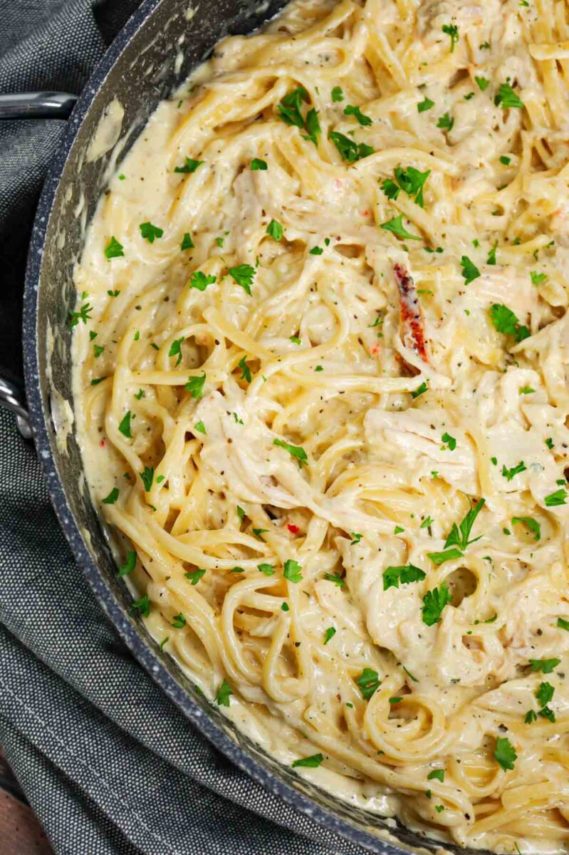 Chicken Alfredo Linguine THIS IS NOT DIET FOOD