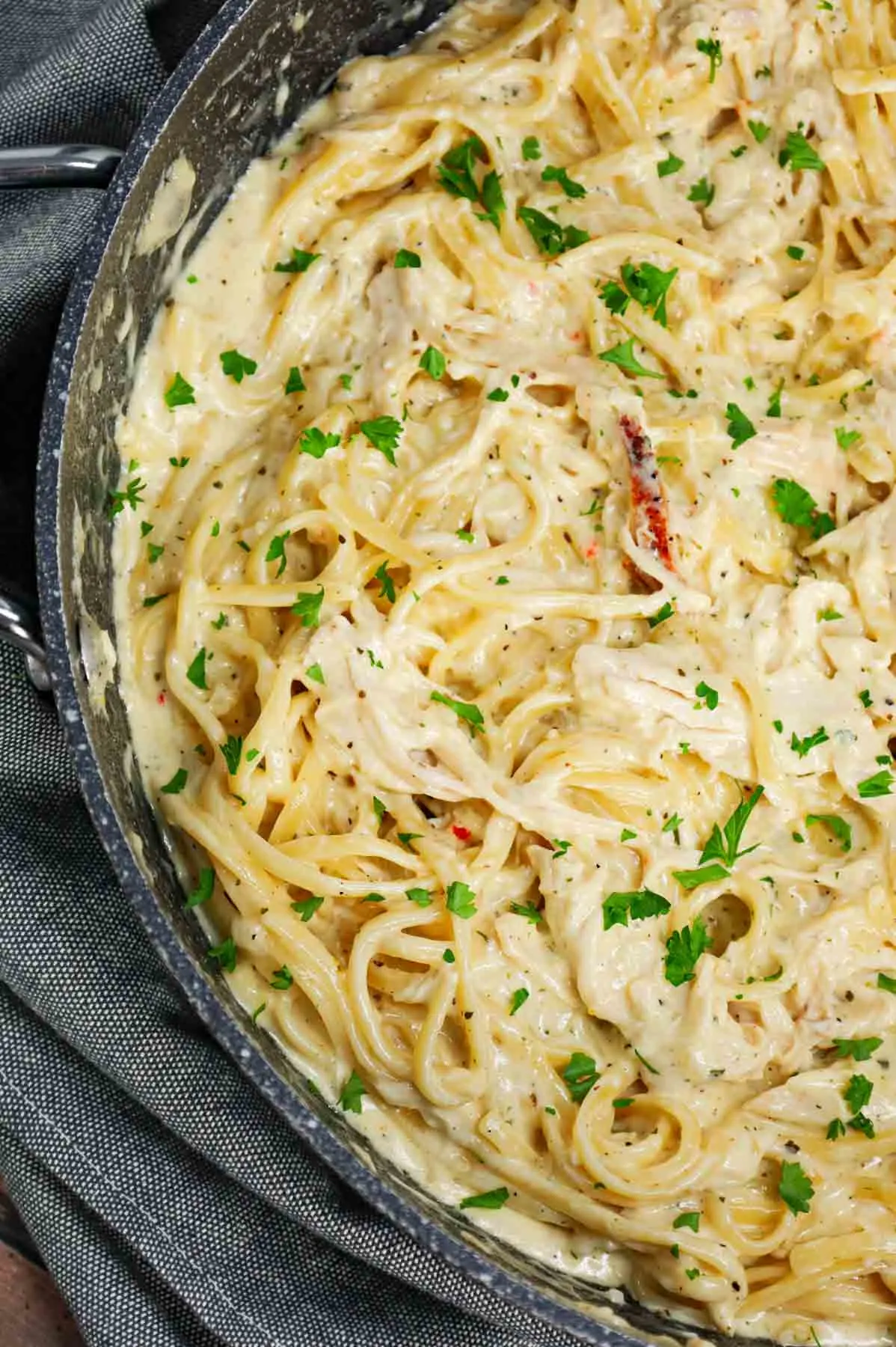 Chicken Alfredo Linguine THIS IS NOT DIET FOOD