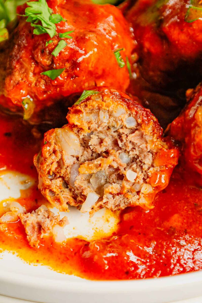 Porcupine Meatballs with Tomato Soup - THIS IS NOT DIET FOOD