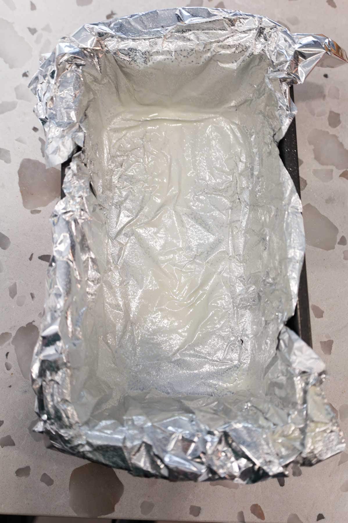 foil lined loaf pan