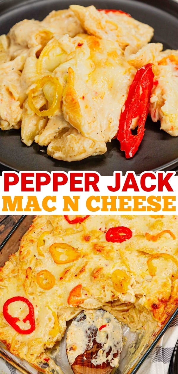Pepper Jack Mac and Cheese is a rich and creamy pasta recipe loaded with cream cheese, pepper jack cheese and banana peppers.