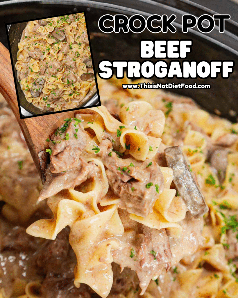 🍲 Crock‑Pot Beef Stroganoff &ndash; Creamy Slow Cooker Dinner Recipe 🥩🍜
Cozy up with this Crock‑Pot Beef Stroganoff &mdash; a rich and comforting slow cooker dinner with tender stewing beef, sliced mushrooms, savory onions, creamy mushroom sauce, and hearty egg noodles for the ultimate family meal! This easy slow cooker beef stroganoff cooks low and slow for melt‑in‑your‑mouth beef and creamy sauce, perfect for weeknight dinners, one‑pot meals, comfort food classics, and easy Crock‑Pot recipes your whole family will love. Save this Crock‑Pot beef stroganoff recipe, slow cooker stroganoff, beef and noodles, hearty comfort dinner, and click for the full recipe with step‑by‑step photos & tips on This Is Not Diet Food! ❤️ #crockpotbeefstroganoff #slowcookerrecipes #beefstroganoff #comfortfood #easydinners #familymeals #onepotmeal #thisisnotdietfood