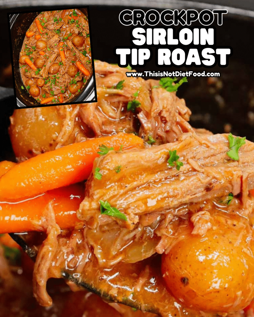 🍖 Crock‑Pot Sirloin Tip Roast &ndash; Hearty Slow Cooker Pot Roast Recipe 🥔🥕
This Crock‑Pot Sirloin Tip Roast is a savory, slow cooker comfort meal featuring tender fall‑apart sirloin tip roast, baby potatoes, baby carrots, and sweet onions all cooked low and slow in a rich, flavorful sauce &mdash; the perfect one‑pot dinner for family meals, easy weeknight dinners, slow cooker roast recipes, pot roast comfort food, and hearty dinners! With just minutes of prep and hands‑off slow cooking, you&rsquo;ll get melt‑in‑your‑mouth beef and tender veggies ready to serve with crusty bread or rolls. Save this Crock‑Pot sirloin tip roast recipe, slow cooker pot roast, beef roast with veggies, fall‑apart tender roast, and tap for the full recipe with step‑by‑step photos & tips on This Is Not Diet Food! ❤️
#crockpotsirlointiproast #slowcookerrecipes #potroastrecipe #comfortfood #onepotmeal #beefdinner #slowcookerbeef #heartymeals #familydinner #easyrecipes #thisisnotdietfood