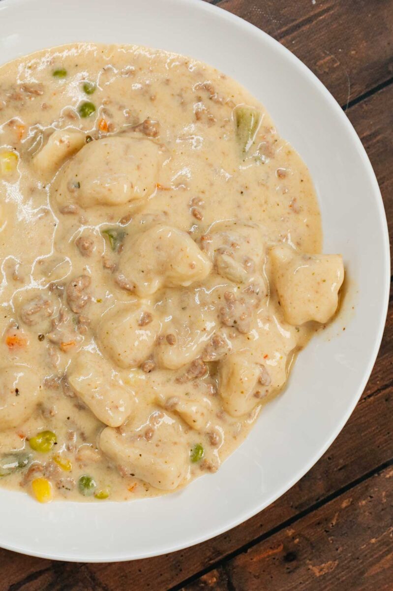 Ground Beef and Dumplings THIS IS NOT DIET FOOD