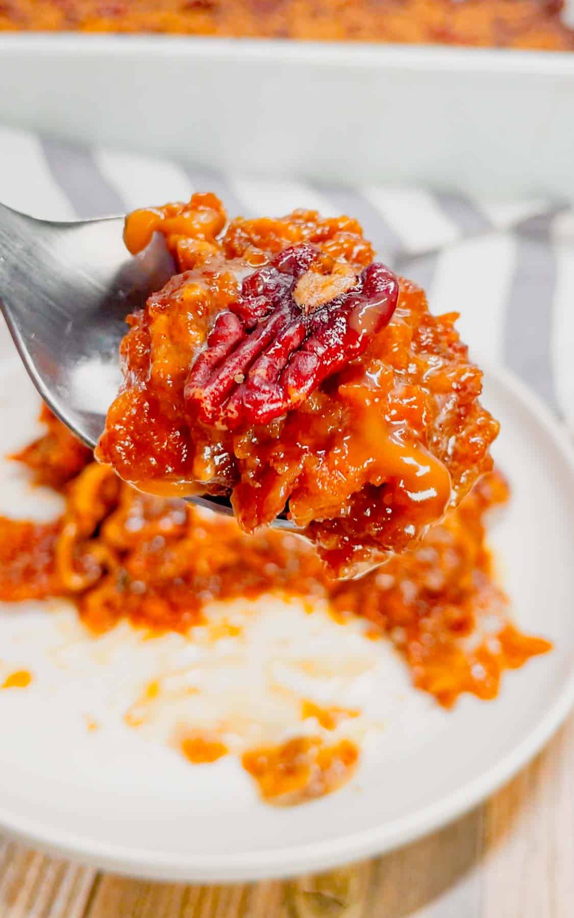 Get ready to dive into the ultimate comfort dessert—a warm, gooey peanut butter pecan pie cobbler that brings Southern charm and indulgence to your table in one irresistible bite! This decadent dessert is made with a pecan pie filling base loaded with Reese's peanut butter chips and topped with peanut butter cookie dough.
