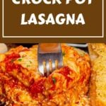 Easy, cheesy, and absolutely delicious! This Crock Pot lasagna layers ground beef, marinara, ricotta, Alfredo sauce, and plenty of melty cheese for a hands-off dinner the whole family will love.
