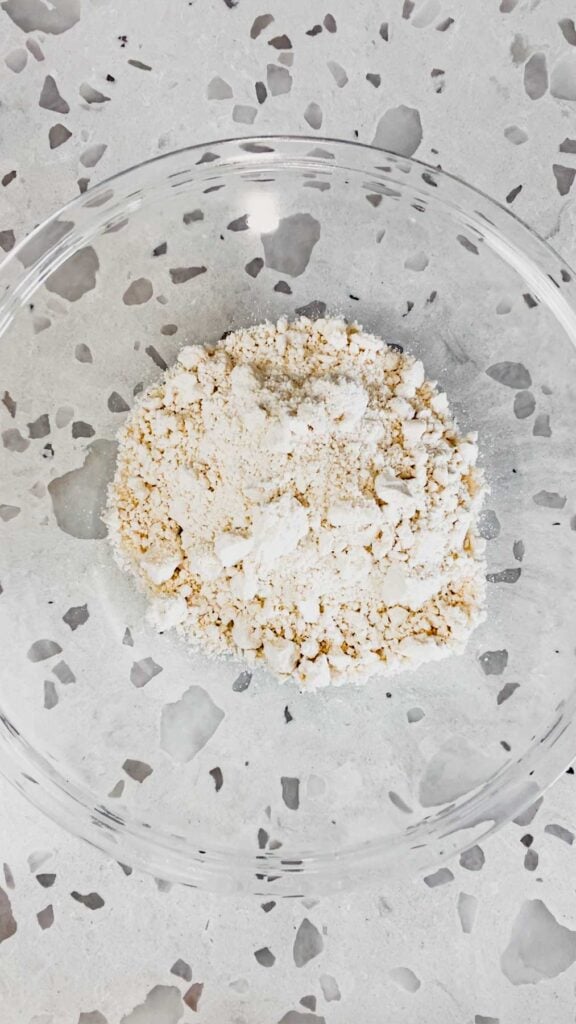 cheddar bay biscuit mix in a glass bowl