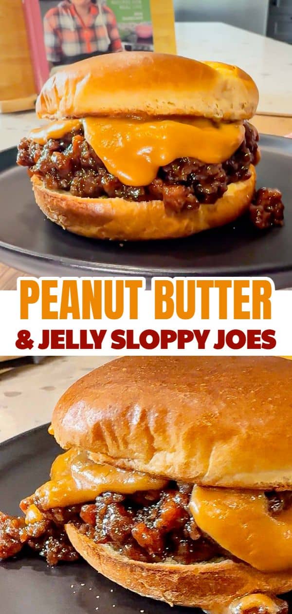 Peanut Butter and Jelly Sloppy Joes are a fun twist on a classic family dinner recipe. These tasty sandwiches are loaded with ground beef tossed in a strawberry jam and bbq sauce mixture and topped with a coconut milk peanut butter sauce with a bit of a kick from some Thai sweet chili sauce.