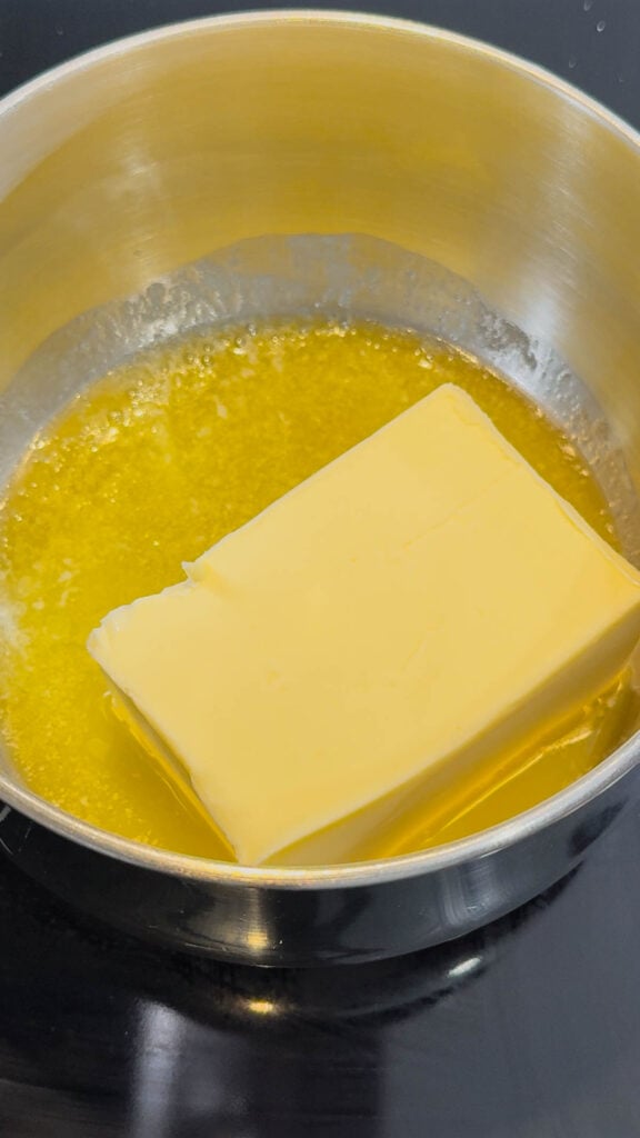 butter melting in a saucepan