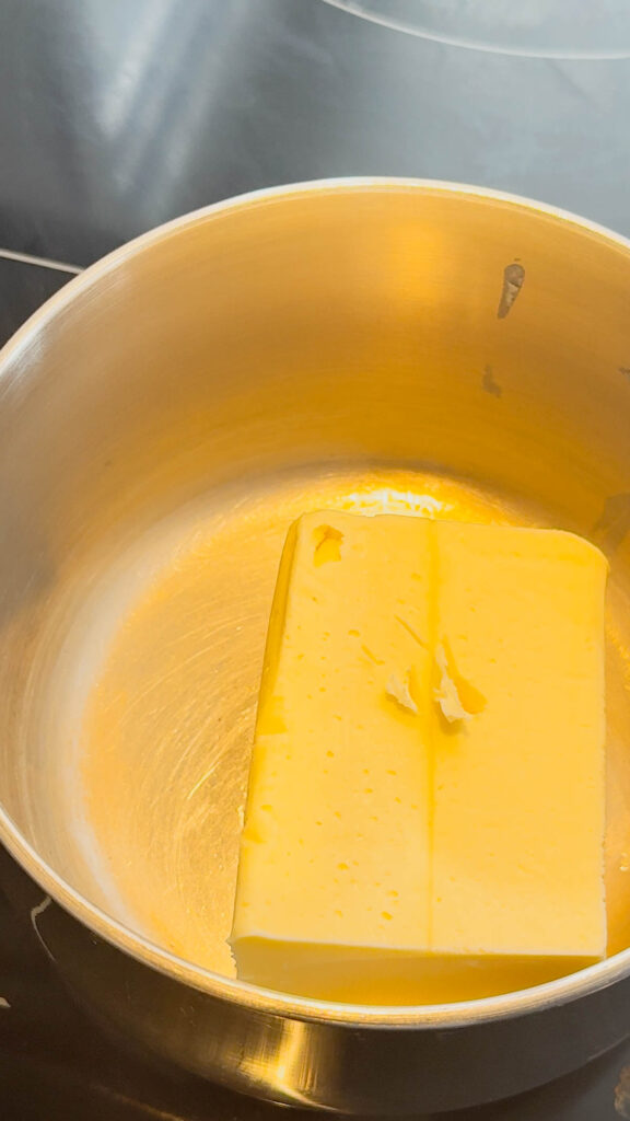 butter in a saucepan