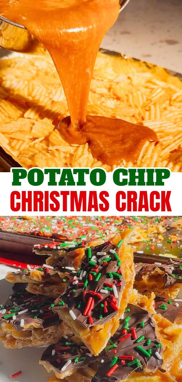 This Potato Chip Christmas Crack is the ultimate sweet-and-salty holiday treat that disappears fast. Made with crispy potato chips, homemade buttery toffee, melted chocolate, and topped with festive sprinkles, this easy no-bake Christmas crack recipe is perfect for holiday parties, cookie trays, and edible gifts.