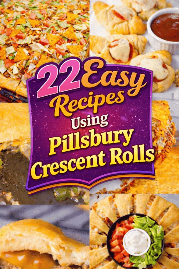 22 easy recipes using Pillsbury crescent rolls that make breakfast, dinner, and meal planning easier. These crescent roll recipes include easy breakfast dishes, crescent roll breakfast casseroles, brunch recipes, cheesy dinner casseroles, savory bakes, and quick appetizers. Crescent rolls are affordable, versatile, and perfect for busy families and picky eaters. These recipes are great for budget friendly meals, school morning breakfasts, busy weeknights, potlucks, parties, and lazy cooking days. Perfect for make ahead breakfasts, quick family dinners, freezer friendly meals, and easy comfort food everyone will enjoy.
