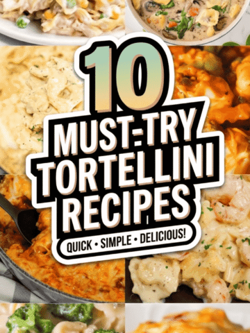 Looking for easy tortellini meals for busy nights? These tortellini recipes are perfect for quick weeknight dinners the whole family will enjoy. This collection includes cheesy tortellini recipes, tortellini recipes chicken, and sausage tortellini pasta dishes that are simple and satisfying. You’ll also find tortellini soup, shrimp tortellini, and one pan tortellini meals for easy cleanup. Whether you need dinner ideas for people or dinners kids will eat, these recipes for tortellini are full of flavor and easy to make. From creamy tortellini recipes with Alfredo sauce to fresh tortellini and broccoli recipes, these dishes are perfect for any night.