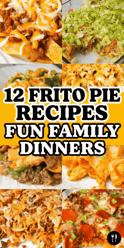 12 Frito pie recipes perfect for family dinners, potlucks, and casual parties. This roundup includes classic Frito chili pie recipes, homemade Frito pie casserole dishes, and creative variations like Frito taco pie, pizza Frito pie, sloppy Joe Frito pie, and chicken Frito pie. You’ll find oven baked Frito pie recipes with chili, ground beef, hamburger meat, and crunchy corn chips for the ultimate comfort food dinner. These easy Frito pie recipe ideas are great for feeding a crowd and perfect for family gatherings, potluck meals, and fun party dinners. From Texas Frito pie to cheesy casseroles with corn chips, these recipes are kid friendly, hearty, and perfect for busy weeknight dinners.