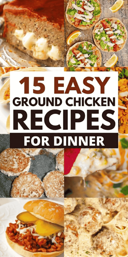Looking for easy ground chicken recipes for dinner that are healthy and delicious? This collection is packed with the best recipes with ground chicken for busy nights. You’ll find ground chicken tacos, ground chicken chili, and ground chicken sloppy Joes, plus ground chicken and rice recipes that are simple and filling. There are also ideas like ground chicken casserole, ground chicken meatloaf, and even chicken loaf recipe options. These ground chicken meals healthy options are perfect for easy weeknight dinners and family friendly meals. If you’re wondering about uses for ground chicken or meals you can make with ground chicken, this roundup has you covered.
