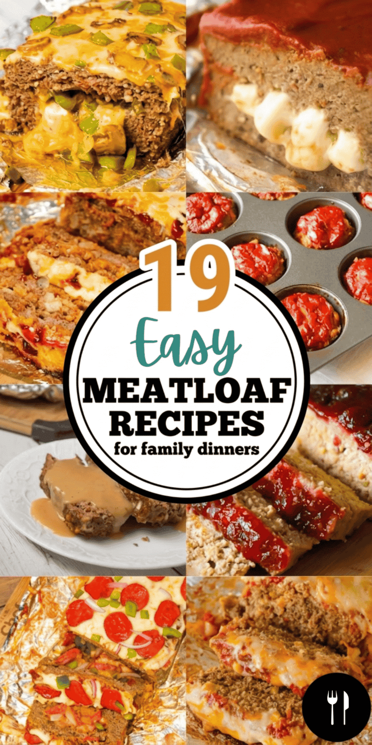 Looking for easy meatloaf recipes that actually turn out juicy and flavorful? This collection of homemade meatloaf recipes is packed with family friendly dinner ideas. You’ll find classic meatloaf recipes, grandma’s meatloaf recipes, and traditional meatloaf recipe favorites, along with creative twists like stuffed meatloaf recipes, taco meatloaf recipes, and Philly cheese steak meatloaf. There are also meatloaf recipes with stovetop stuffing, meatloaf with Ritz crackers, and meatloaf recipes with oatmeal for simple pantry meals. From BBQ meatloaf and brown sugar meatloaf recipes to meatloaf and gravy, these moist meatloaf recipes are perfect for weeknights, Sunday dinners, and comfort food cravings.