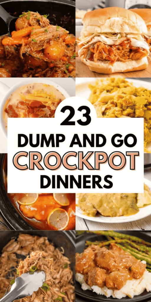 Need easy dinner recipes for family nights that don’t require effort? These dump and go crockpot dinners are perfect for busy weeknights. This roundup includes easy dump crockpot meals, crock pot dump and go meals, and slow cooker recipes easy enough for beginners. You’ll find balsamic chicken crock pot, slow cooker salsa chicken, and hearty crockpot meals for 4 people or even meals for 10. These set and forget crockpot meals are budget friendly, kid friendly, and ideal for lazy dinners. Perfect for quick crockpot recipes, week of easy dinners, and simple easy crockpot meals your whole family will love.