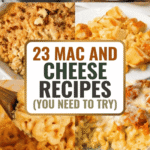 23 mac and cheese recipes for dinner that take classic comfort food to the next level. This roundup includes baked mac and cheese, stovetop mac and cheese, crock pot mac and cheese, and one pot mac and cheese recipes that are creamy, cheesy, and easy to make. Discover mac and cheese with chicken, ground beef, bacon, and lobster along with loaded mac and cheese with crunchy toppings like breadcrumbs, Ritz crackers, and Doritos. You’ll find extra creamy recipes using heavy cream, half and half, cream cheese, mozzarella, pepper jack, and cheese soup. These homemade mac and cheese recipes are perfect for kids, families, Thanksgiving dinners, parties, meal prep, freezer meals, and feeding a crowd.