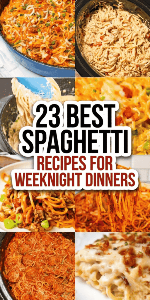 These easy pasta recipes with spaghetti are perfect for stress free weeknight dinners. Featuring spaghetti recipes with ground beef, creamy spaghetti recipes, and classic Italian pasta recipes, this roundup is packed with flavor. Find homemade spaghetti sauce, best spaghetti sauce ideas, and recipes using spaghetti sauce for quick meals. From one pot spaghetti recipe dishes to baked pasta recipes and beef casserole recipes, these pasta dishes are simple, hearty, and perfect for family dinners.