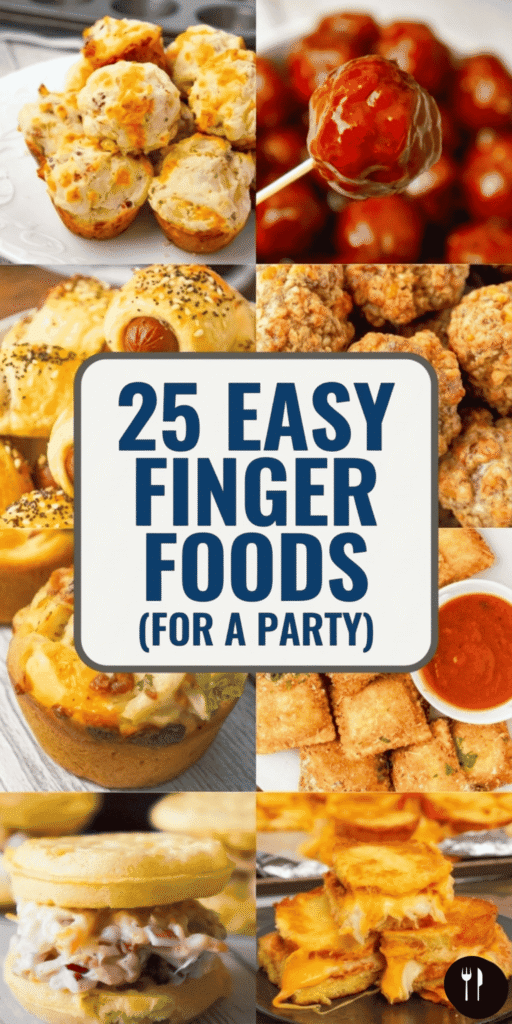 25 easy appetizer recipes and finger foods perfect for parties, holidays, and gatherings. This roundup includes cold finger foods, baked appetizers, air fryer snacks, shrimp appetizers, chicken bites, and simple bite-sized party foods. You’ll find easy party snacks like appetizer cups, budget friendly finger foods, and quick appetizers that are perfect for Christmas parties, New Year’s Eve, birthdays, girls night gatherings, and buffets. These easy appetizers for a party are simple to make, great for make ahead prep, and perfect for serving a crowd. If you need fast appetizers, simple party finger foods, or budget friendly appetizers for kids and adults, this list has plenty of delicious ideas.
