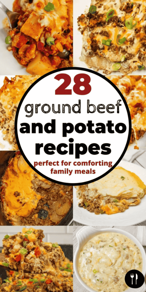 Looking for easy ground beef and potato recipes that are filling and family friendly? This collection is packed with hearty ground beef meals perfect for busy nights. You&rsquo;ll find ground beef and potato casserole, hamburger and potato casserole, and comforting ground beef and potato soup options. There are also ground beef and potato recipes crockpot style, skillet dinners, and quick one pan meals. From ground beef and mashed potato recipes to hamburger and potatoes crockpot meals, these recipes are simple and satisfying. Whether you need ground beef dinner ideas or classic comfort food, these ground beef and potato recipes for dinner are perfect for feeding the whole family.
