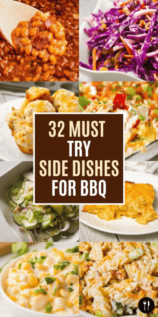 32 side dishes for BBQ perfect for summer cookouts, potlucks, and backyard gatherings. This collection includes easy side dishes for BBQ like pasta salads, potato salads, corn side dishes, coleslaw, and fresh vegetable salads that pair perfectly with BBQ chicken, ribs, burgers, and grilled meats. You’ll find cold side dishes for BBQ along with quick sides and healthy vegetable dishes that are perfect for hot summer days. These BBQ side dishes are great for feeding a crowd and ideal for Fourth of July BBQ parties, family cookouts, and potluck gatherings. If you’re looking for the best BBQ side dishes to serve with grilled meals, this list has plenty of simple and delicious ideas.
