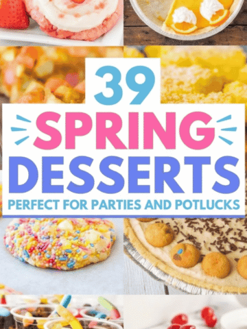 Looking for the best spring dessert recipes to celebrate the season? This collection of 39 easy spring desserts is packed with fresh, fun ideas perfect for any occasion. You’ll find cute Easter desserts, spring baked goods, and spring cookies that are perfect for parties, bake sales, and family gatherings. These spring time desserts include make ahead options, spring desserts for a crowd, and easy treats that are great for entertaining. From light and fruity summer dessert recipes to classic spring baking recipes, these desserts are perfect for Easter dessert ideas, spring desserts for kids, and spring desserts for dinner party menus.