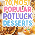 Looking for the best potluck desserts that everyone will love? This collection of 70 easy potluck desserts is packed with crowd pleasing desserts perfect for any occasion. You’ll find quick desserts for a crowd, potluck desserts no bake, and easy party desserts for a crowd that are simple to make and easy to transport. From rich chocolate treats to fruity summer dessert for a crowd options, these recipes are perfect for potluck ideas dessert tables. Whether you need dessert recipes for church potluck, holiday potlucks, or family gatherings, these dessert recipes for potluck parties are guaranteed crowd pleasers that disappear fast.