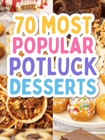 Looking for the best potluck desserts that everyone will love? This collection of 70 easy potluck desserts is packed with crowd pleasing desserts perfect for any occasion. You’ll find quick desserts for a crowd, potluck desserts no bake, and easy party desserts for a crowd that are simple to make and easy to transport. From rich chocolate treats to fruity summer dessert for a crowd options, these recipes are perfect for potluck ideas dessert tables. Whether you need dessert recipes for church potluck, holiday potlucks, or family gatherings, these dessert recipes for potluck parties are guaranteed crowd pleasers that disappear fast.