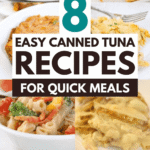 Looking for easy tinned tuna recipes that are quick, affordable, and delicious? These canned tuna recipes are perfect for busy days when you need simple tuna meals. This collection includes canned tuna pasta, tuna salad, and tuna noodle casserole options that are perfect for lunch or dinner. You’ll find tuna sandwich ideas, tuna melt recipes, and even tuna melts in the oven for a warm and cheesy option. There are also cold tuna pasta salad and tuna macaroni salad recipes for lighter meals. Whether you need tuna lunch ideas or tuna recipes for dinner, these tuna fish recipes are easy, budget friendly, and full of flavor.