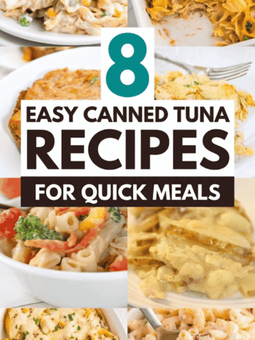 Looking for easy tinned tuna recipes that are quick, affordable, and delicious? These canned tuna recipes are perfect for busy days when you need simple tuna meals. This collection includes canned tuna pasta, tuna salad, and tuna noodle casserole options that are perfect for lunch or dinner. You’ll find tuna sandwich ideas, tuna melt recipes, and even tuna melts in the oven for a warm and cheesy option. There are also cold tuna pasta salad and tuna macaroni salad recipes for lighter meals. Whether you need tuna lunch ideas or tuna recipes for dinner, these tuna fish recipes are easy, budget friendly, and full of flavor.