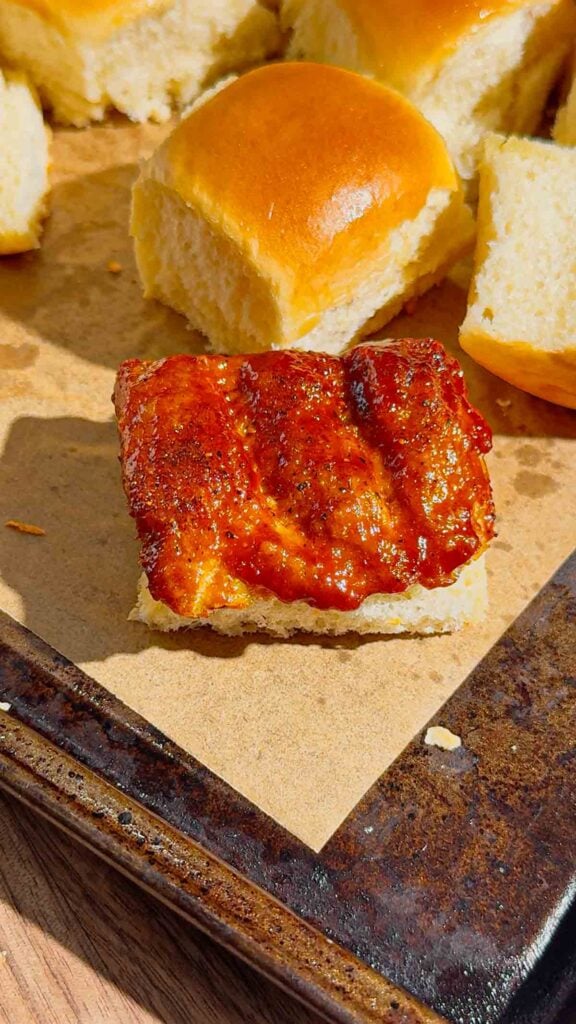 These homemade McRib sliders are the ultimate easy dinner idea for busy weeknights, game day snacks or party food! Made with soft King&rsquo;s Hawaiian rolls brushed with butter and toasted to perfection, these BBQ pork sliders are loaded with juicy ground pork patties seasoned with bold barbecue flavour and coated in Sweet Baby Ray&rsquo;s sauce. Topped with sliced pickles and onions, they deliver that classic McRib taste in a fun, shareable slider recipe. If you&rsquo;re looking for easy slider recipes, Hawaiian roll sliders, BBQ pork recipes or crowd-pleasing comfort food ideas, this simple recipe is a must-try. Perfect for family dinners, picky eaters and quick meals everyone will love!